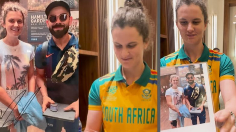 Laura Wolvaardt Signs Memorable Picture With Her ‘Favourite Cricketer’ Virat Kohli, Video Goes Viral