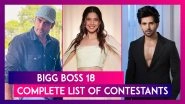 &lsquo;Bigg Boss 18&rsquo; Contestants List: Vivian Dsena, Alice Kaushik, Shehzada Dhami, Shilpa Shirodkar &ndash; Check Out All Participants of Salman Khan&rsquo;s Reality Show