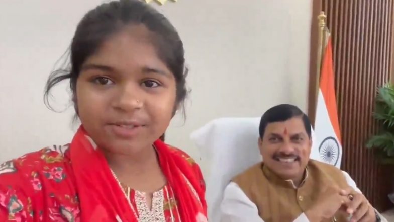 ‘Ram Ram Mukhyamantri Ji’: Social Media Influencer Binnu Rani Speaks to Mohan Yadav in Bundeli Language While Taking a Tour of His Official Residence, Asks Madhya Pradesh CM To Follow Her Channel (Watch Video)