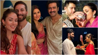 Bollywood Celebs' Karwa Chauth 2024 Photos: Katrina Kaif, Mouni Roy, Parineeti Chopra, Mira Rajput and Others Share Stunning Karva Chauth Pics on Social Media