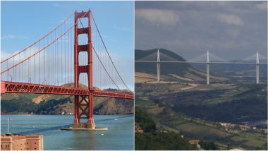 Bridge Day 2024: From Golden Gate Bridge in the USA to Millau Viaduct in France, 5 Famous Bridges in the World You Must Visit (View Pictures)