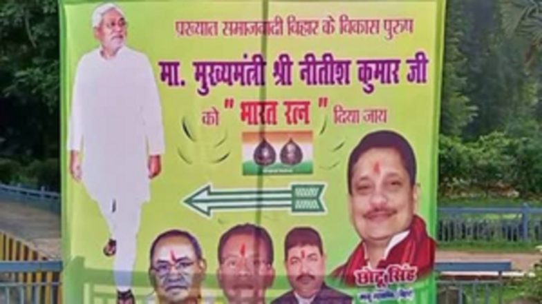 JD(U) Leader Puts Up Posters Demanding Bharat Ratna for Nitish Kumar