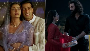 2024 Karwa Chauth Songs: From Salman Khan-Aishwarya Rai’s ‘Chand Chupa Badal Mein’ to Ranbir Kapoor-Rashmika Mandanna’s ‘Satranga’, Check Out Popular Bollywood Tracks Celebrating Love (Watch Videos)