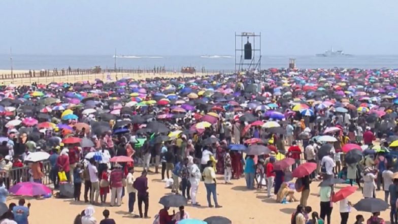 Chennai Air Show: 3 Spectators Allegedly Die During Indian Air Force’s Air Show at Marina Beach in Tamil Nadu