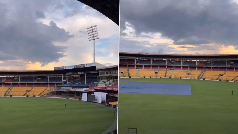 Will It Rain in Bengaluru on During India vs New Zealand 1st Test 2024 Cricket Match? Check Weather Forecast | 🏏 Reportr Door