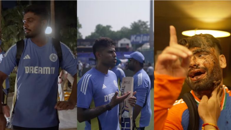 Sanju Samson Playing Drums, Suryakumar Yadav Talking In Hindi With Morne Morkel, Rinku Singh's Birthday Celebrations and India Lifting Trophy- Relive Moments From IND vs BAN T20I Series 2024 (Watch Video)