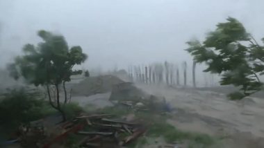 Cyclone Dana Update: Severe Cyclonic Storm Makes Landfall on Odisha Coast; Gusty Winds, Heavy Rainfall Cause Destruction in Bhadrak (Watch Videos)