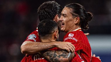 UCL 2024–25: Darwin Nunez's Goal Helps Liverpool Seal Narrow 1–0 Win Over RB Leipzig in Champions League