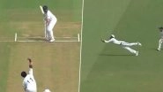 Devdutt Padikkal Grabs Stunning Diving Catch in Slips to Dismiss Prithvi Shaw During Mumbai vs Rest of India Irani Cup 2024 Match (Watch Video)