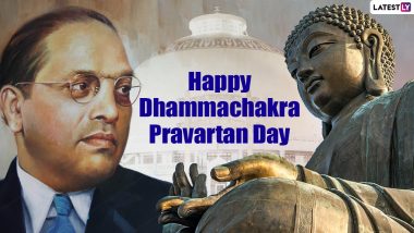 Dhammachakra Pravartan Din 2024 Wishes and Greetings: Share Images, Quotes, Sayings and Wallpapers to Celebrate the Conversion of Dr BR Ambedkar and His Followers to Buddhism