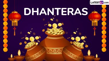 Happy Dhanteras 2024 Messages and Greetings: Share Good Morning Wishes, Dhantrayodashi Images, Quotes and Wallpapers on the Auspicious Day