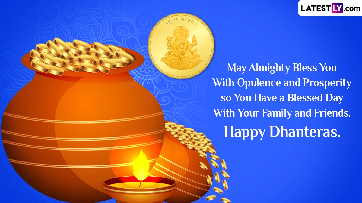 Happy Dhanteras 2024 Wishes, Greetings and Messages Send Quotes, Lord