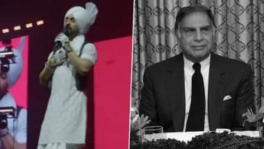 Ratan Tata Passes Away: Diljit Dosanjh Takes a Moment During Germany Concert To Pay Tribute to the Legendary Indian Industrialist and Philanthropist (Watch Video)