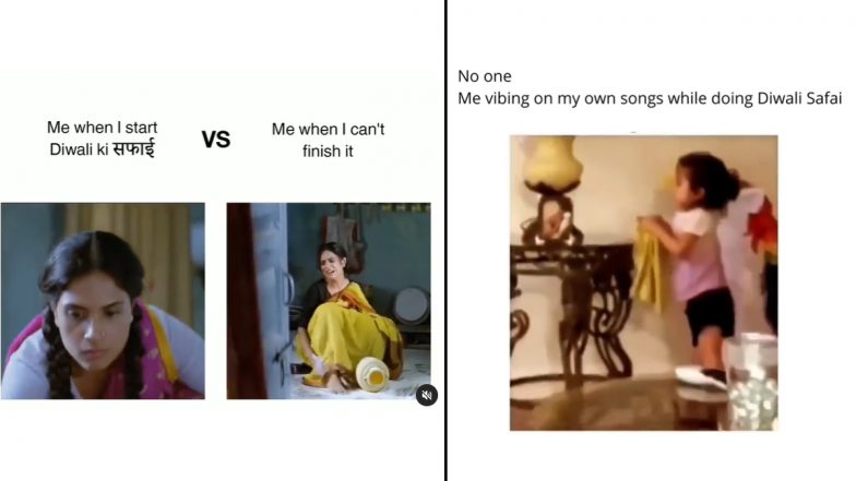 'Diwali Ki Safai' Funny Memes and Instagram Reels: Busy With Last-Minute Diwali 2024 Cleaning and Decorations? Enjoy These Hilarious Relatable Posts for We All Are in the Same Boat