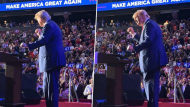 Donald Trump Dance Video: Former US President Dances and Mimicks a Golf Swing As He Entertains the Crowd at Arizona Rally With His Signature Moves (Watch Video)