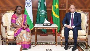 President Droupadi Murmu Meets Mauritania Counterpart Mohamed Ould Ghazouani, Discusses Ways To Further Strengthen Ties (See Pics)