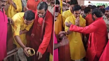 India National Cricket Team Head Coach Gautam Gambhir Visits Maa Pitambara Temple in Datia Ahead of IND vs BAN T20I Series 2024 (Watch Video)