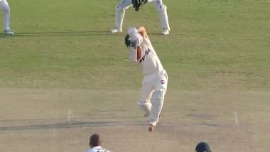 Kamran Ghulam Plays Sachin Tendulkar-esque Straight Drive Against Brydon Carse During PAK vs ENG 2nd Test (Watch Video)