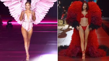 Gigi Hadid and Bella Hadid Make Showstopping Appearances at Victoria’s Secret Fashion Show 2024, Supermodel Sisters Slay in Stunning Lingerie (View Pics & Videos)