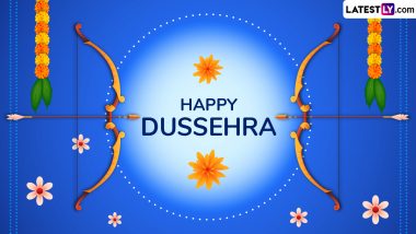 Happy Dussehra 2024 Wishes and Ram Ravan Yudh Images: Celebrate Vijayadashami Festival by Sharing Heartfelt Greetings, WhatsApp Messages, Quotes and Wallpapers With Loved Ones