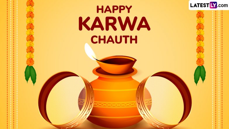 Karwa Chauth 2024 Wishes, Greetings and Photos To Send on the Hindu Festival 