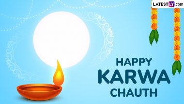 Happy Karwa Chauth 2024 Images and HD Wallpapers for Free Download Online: Celebrate Karva Chauth Vrat by Sharing WhatsApp Messages, Quotes and Facebook Greetings