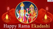 Rama Ekadashi 2024 Greetings and HD Wallpapers: Wish Happy Rama Ekadashi With Facebook Messages, WhatsApp Stickers, Greetings and SMS to Family and Friends