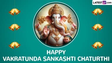 Vakratunda Sankashti Chaturthi 2024 Wishes: WhatsApp Messages, Images, HD Wallpapers and SMS for the Auspicious Day Dedicated to Lord Ganesha