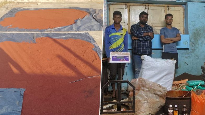 Hyderabad: Tea Adulteration Racket Allegedly Using Coconut Shell Powder and Artificial Colours Busted As Food Safety Department Raids Konark Tea in Fatehnagar (See Pics and Video)