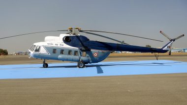 IAF Chopper Emergency Landing: Indian Air Force’s Advanced Light Helicopter Makes Precautionary Landing in Theatre During Flood Relief Operations in Bihar's Sitamarhi, 3 Personnel Including Pilots Safe