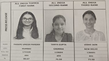 ICAI CA Result 2024: Girl Students Bag Top 3 Ranks on Toppers List in CA Inter Exam, Parami Parekh Gets All India First Rank