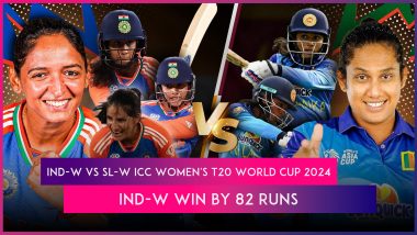 IND-W vs SL-W ICC Women’s T20 World Cup 2024 Stat Highlights: Harmanpreet Kaur, Smriti Mandhana, Bowlers Help India Women Secure Clinical Victory