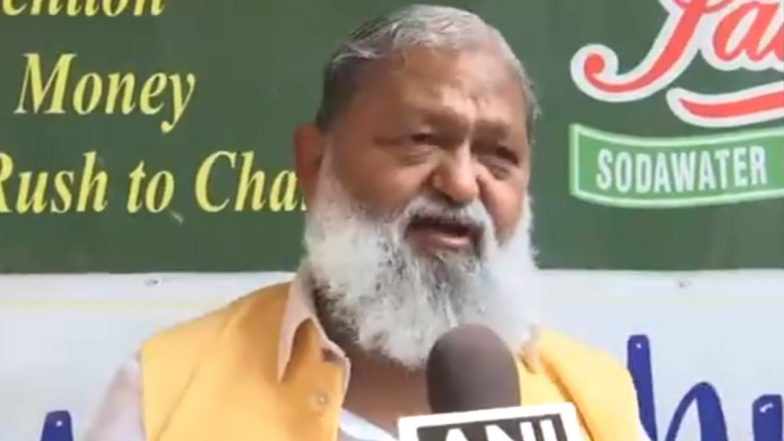 ‘Mein Zindagi Ka Saath Nibhata Chala Gaya’: Anil Vij Sings Song as BJP Crosses Majority Mark in Trends for Haryana Assembly Election Result 2024 (Watch Video)