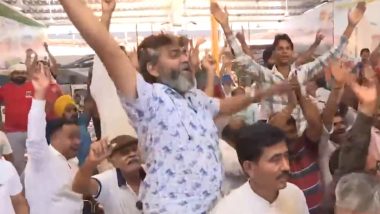 Haryana Assembly Election Result 2024: BJP Workers Celebrate in Ambala as Trends Show Party Racing Ahead of Congress (Watch Video)