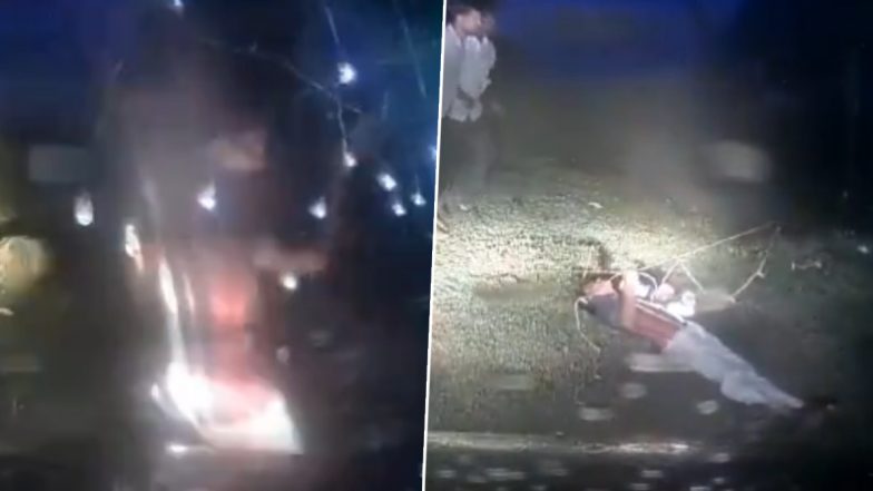 Bathukamma Celebration Turns Tragic in Telangana’s Warangal As Man Holding Child Dies Of Electrocution; Video Surfaces