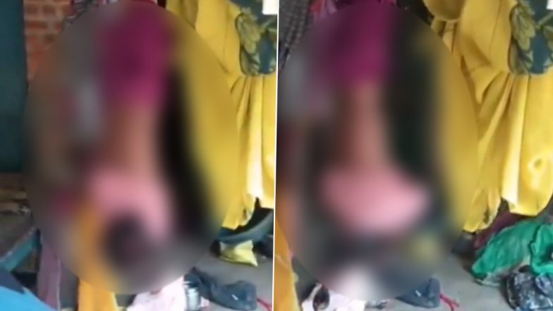 Lalitpur Shocker: Man Hangs Daughter Upside Down With Rope, Beats Her For Not Obeying Him in UP; Arrested After Disturbing Video Surfaces