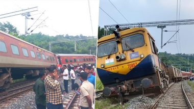 Assam Train Derailment: 8 Coaches of Agartala-Lokmanya Terminus Express Derail at Dibalong Station in Dima Hasao District, Pics Surface