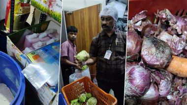 Cockroaches in Storage Area, Atta Infested With Black Beetles: Inspection Reveals Unhygienic Conditions at 'Chutneys' in Hyderabad's Sarath City Mall (See Pics)