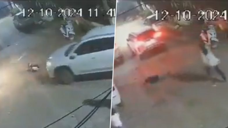 Accident Caught on Camera in Ambikapur: BJP Leader Dheeraj Singh Dev’s 6-Year-Old Son Crushed to Death by Car While Playing Badminton Outside Aunt’s House in Chhattisgarh; Horrific Video Surfaces