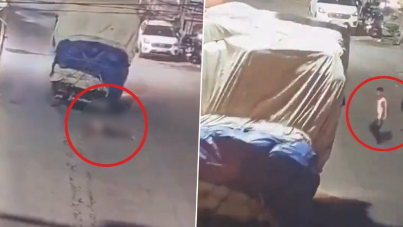 Bilaspur: Youth Crushed to Death After He Jumps in Front of Moving Truck, Horrific Video Surfaces