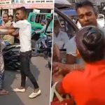 ‘Gaali Dega?’: Women Grab E-Rickshaw Driver’s Neck, Thrash Him With Slippers Over Fare Dispute in Lucknow; 1 Arrested After Video Goes Viral