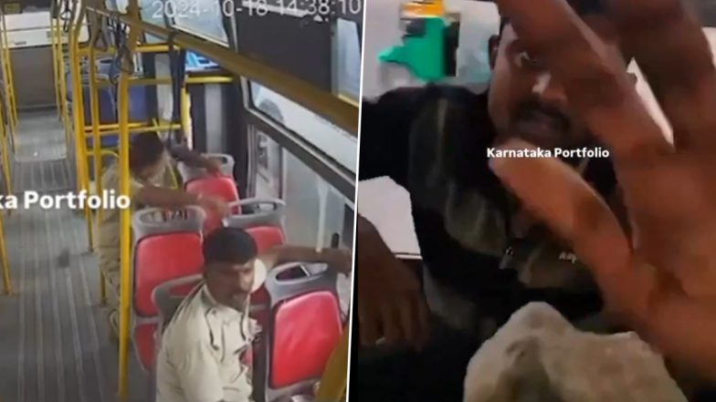 Bengaluru Shocker: BMTC Bus Conductor Attacked With Stone While Having Lunch, Video Surfaces