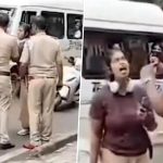 ‘Agar Iski Naukri Nahi Gayi…’: Woman Kicks, Abuses Traffic Cop, Tries to Snatch His Body Camera in Bengaluru; FIR Registered After Video of Assault Goes Viral