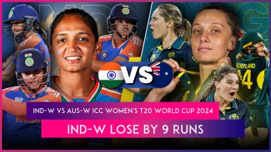 IND-W vs AUS-W ICC Women’s T20 World Cup 2024 Stat Highlights: Harmanpreet Kaur’s Fifty in Vain As India Suffer Defeat