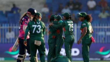 Bangladesh Women’s National Cricket Team Achieve First-Ever Victory in WT20 WC After Ten Years Post 16-Run Win Over Scotland in BAN-W vs SCO-W Women's T20 World Cup 2024 Match