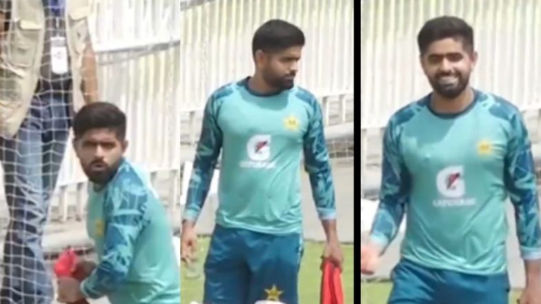 Babar Azam Spotted Doing Batting Practice With Bat Cover Ahead of PAK vs ENG 1st Test 2024, Video Goes Viral