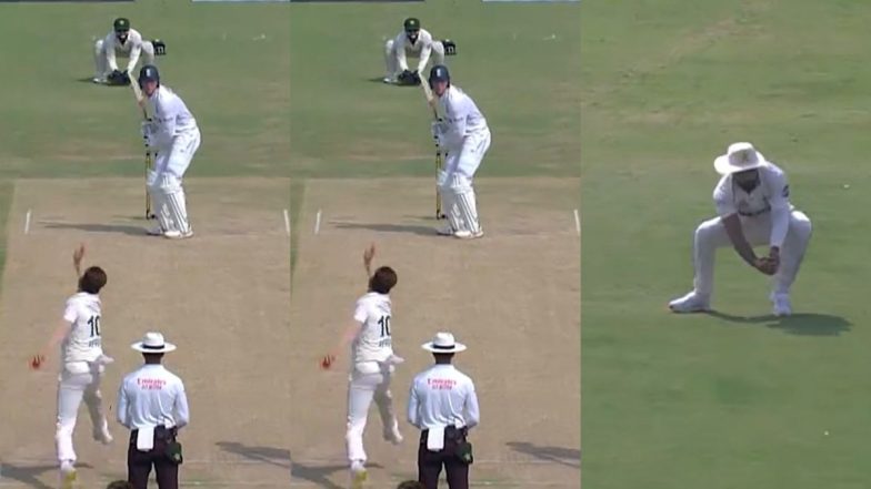 Aamir Jamal Takes a Brilliant Catch on Second Attempt To Dismiss Zak Crawley During PAK vs ENG 1st Test 2024 (Watch Video)