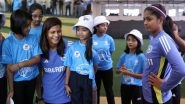 Shreyanka Patil, Radha Yadav and Other India Women&rsquo;s National Cricket Team Cricketers Interact With Young Girls on International Day of the Girl Child (See Pics)