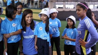 Shreyanka Patil, Radha Yadav and Other India Women’s National Cricket Team Cricketers Interact With Young Girls on International Day of the Girl Child (See Pics)