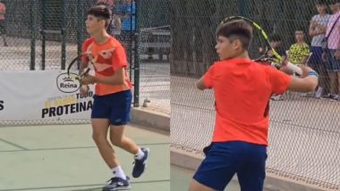 Carlos Alcaraz’s 13-Year-Old Brother Jaime Spotted Playing Tennis, Video Goes Viral